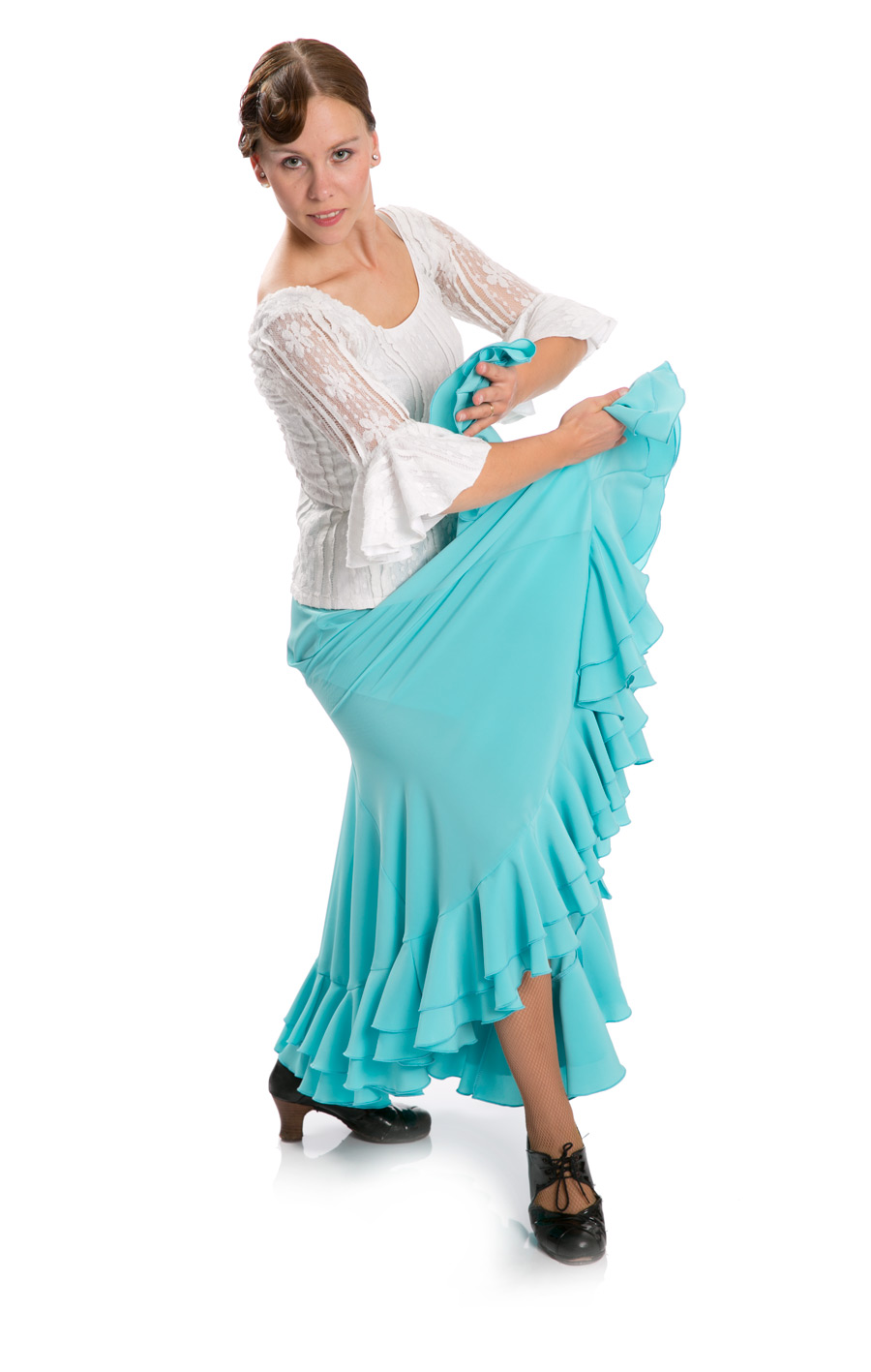 Jupe flamenco Triana W bleu clair taille S