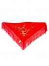 Foulard 150 x 70 rouge brodé