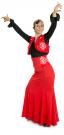 Jupe flamenco Azabache VII Rouge/R5-C101