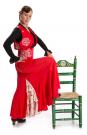 Jupe flamenco Azabache VII Rouge/R5-C101
