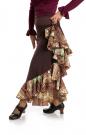 Jupe flamenco Azabache II Marrón-7344C6 taille M