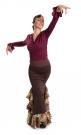 Jupe flamenco Azabache II Marrón-7344C6 taille M