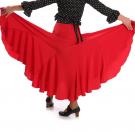 Jupe flamenco Giros Rouge