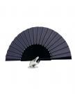 Éventail flamenco bleu foncé