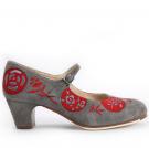 Chaussures Flamenco Lunas Bordadas