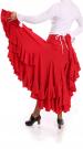 Jupe flamenco Triana FL Rouge