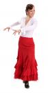 Jupe flamenco Triana FL Rouge