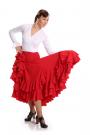 Jupe flamenco Triana FL Rouge