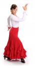 Jupe flamenco Triana FL Rouge