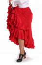 Jupe flamenco Triana FL Rouge