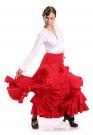 Jupe flamenco Triana FL Rouge