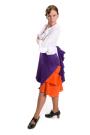 Jupe flamenco Azabache VII Violet/Orange