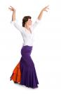 Jupe flamenco Azabache VII Violet/Orange