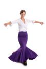 Jupe flamenco Azabache VII Violet/Orange