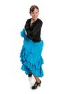 Jupe flamenco Triana FL Bleu taille S