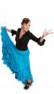 Jupe flamenco Triana FL Bleu taille S