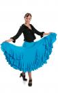 Jupe flamenco Triana FL Bleu taille S