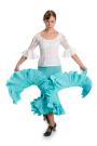 Jupe flamenco Triana W bleu clair taille S