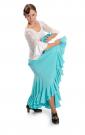 Jupe flamenco Triana W bleu clair taille S