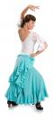 Jupe flamenco Triana W bleu clair taille S