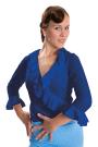 Blouse flamenco bleu