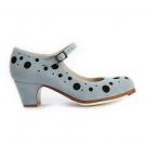 Chaussures Flamenco Topos Bleu/Noir