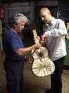 Juan Montes guitare flamenco 132M blanca
