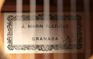 Jose Marin Plazuelo guitare flamenco blanca 2011 No 690