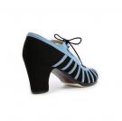Chaussures Flamenco Primor Suède Noir/Bleu