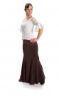 Jupe flamenco Azabache VII Brun/Rose