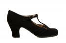 Chaussures de danse Flamenco Class Suède Noir