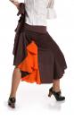 Jupe flamenco Azabache VII Brun/Orange taille M