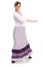 Jupe Flamenco Doña Ana Violet taille L