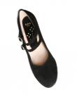 Chaussure de flamenco Gala daim noir