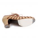 Chaussures Flamenco Primor Suède Beige/Serpent
