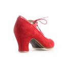 Chaussures de danse Flamenco Candor Suède Rouge