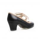 Chaussures Flamenco Candor Noir/Suède Beige