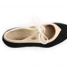 Chaussures Flamenco Candor Suède Noir/Beige Cuir
