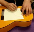 Grand pickguard blanc et autocollant