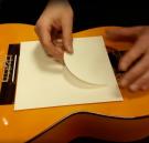 Grand pickguard blanc et autocollant