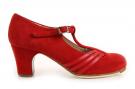 Chaussures Flamenco Class Suède rouge