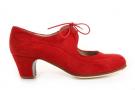 Chaussures Flamenco Angelito Rouge suède Ba