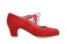 Chaussures de danse Flamenco Candor Suède Rouge Ba