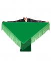 Châle de flamenco vert 150 x 70