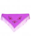 Foulard 150 x 70 violette brodé