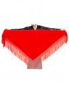 Châle de flamenco rouge 150 x 70