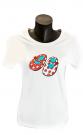 T-shirt flamenco blanc taille M + L