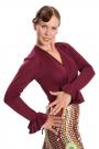 Chemisier Flamenco aubergine