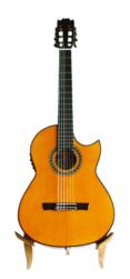 Guitare flamenco exclusive Francisco Broseta cutaway florentin