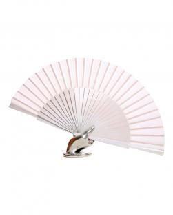 Éventail flamenco blanche 27cm.
